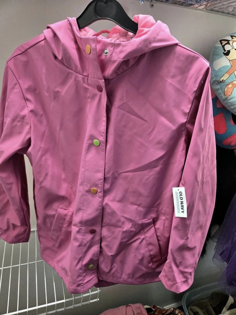 Old Navy Water-Resistant Hooded Jacket for Girls Pink